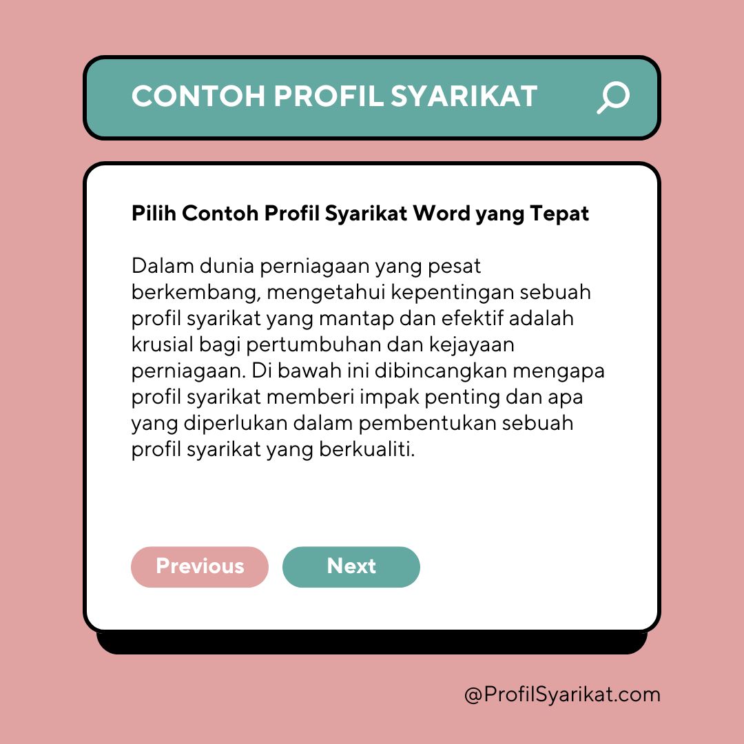 Penggunaan Gambar Berkualiti Tinggi dan Kandungan Visual dalam Profil Perniagaan
